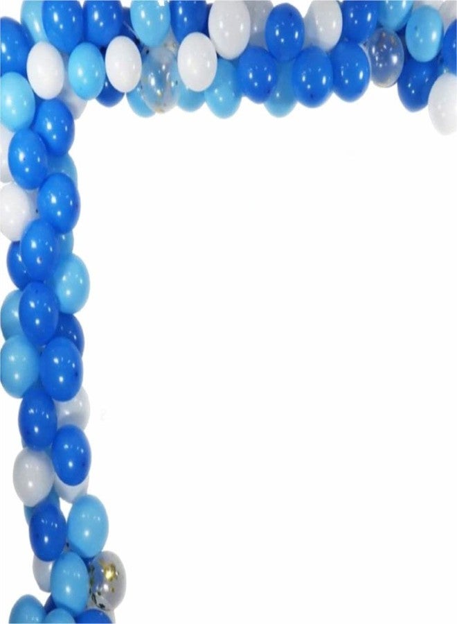 Untumble Naming Ceremony Decor Kit|Blue Baby Boy Name Kit With Banner, Silver Foil Curtain & Balloons|Naming Items For Boy|Pack Of 42, Wedding / Party - Image 5